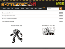 Tablet Screenshot of masterunitlist.info